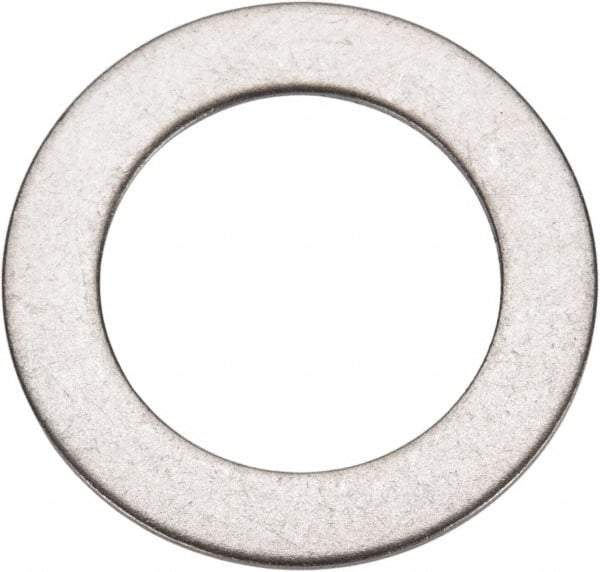 Made in USA - 0.03" Thick, 3/4" Inside x 1-1/8" OD, Round Shim - 5/8" Screw, Uncoated 316 Stainless Steel - Benchmark Tooling