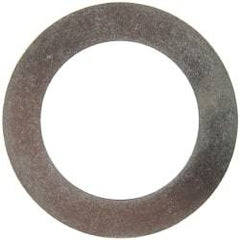 Made in USA - 0.01" Thick, 1" Inside x 1-1/2" OD, Round Shim - 7/8" Screw, Uncoated 316 Stainless Steel - Benchmark Tooling