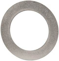 Made in USA - 0.02" Thick, 1" Inside x 1-1/2" OD, Round Shim - 7/8" Screw, Uncoated 316 Stainless Steel - Benchmark Tooling