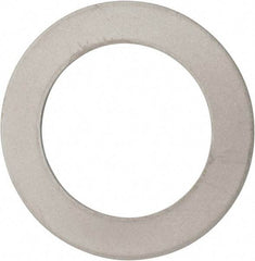 Made in USA - 0.03" Thick, 1" Inside x 1-1/2" OD, Round Shim - 7/8" Screw, Uncoated 316 Stainless Steel - Benchmark Tooling