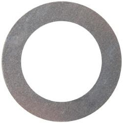 Made in USA - 0.005" Thick, 1" Inside x 1-1/2" OD, Round Shim - 7/8" Screw, Uncoated 316 Stainless Steel - Benchmark Tooling