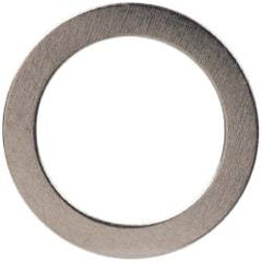 Made in USA - 0.01" Thick, 0.314" Inside x 7/16" OD, Shortening Shim - 1/4" Screw, Uncoated 300 Stainless Steel - Benchmark Tooling
