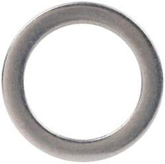 Made in USA - 0.016" Thick, 0.314" Inside x 7/16" OD, Shortening Shim - 1/4" Screw, Uncoated 300 Stainless Steel - Benchmark Tooling