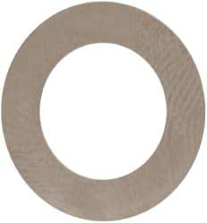 Made in USA - 0.1mm Thick, 10mm Inside x 16mm OD, Round Shim - 3/8" Screw, Uncoated 302/304 Stainless Steel - Benchmark Tooling