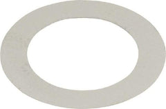 Made in USA - 0.1mm Thick, 12mm Inside x 18mm OD, Round Shim - 7/16" Screw, Uncoated 302/304 Stainless Steel - Benchmark Tooling