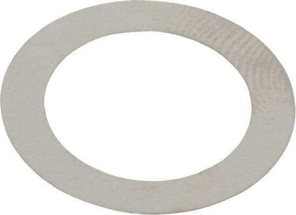 Made in USA - 0.1mm Thick, 14mm Inside x 20mm OD, Round Shim - 1/2" Screw, Uncoated 302/304 Stainless Steel - Benchmark Tooling