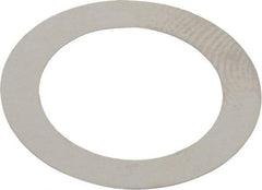 Made in USA - 0.1mm Thick, 14mm Inside x 20mm OD, Round Shim - 1/2" Screw, Uncoated 302/304 Stainless Steel - Benchmark Tooling