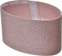 Norton - 3-1/2" Wide x 15-1/2" OAL, 60 Grit, Aluminum Oxide Abrasive Belt - Aluminum Oxide, Medium, Coated, X Weighted Cloth Backing, Series R228 - Benchmark Tooling