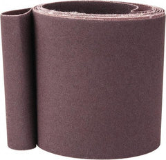 Norton - 4" Wide x 132" OAL, 120 Grit, Aluminum Oxide Abrasive Belt - Aluminum Oxide, Fine, Coated, X Weighted Cloth Backing, Series R228 - Benchmark Tooling