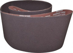 Norton - 8" Wide x 107" OAL, 50 Grit, Aluminum Oxide Abrasive Belt - Aluminum Oxide, Coarse, Coated, X Weighted Cloth Backing, Series R228 - Benchmark Tooling