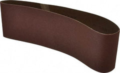 Tru-Maxx - 4" Wide x 24" OAL, 150 Grit, Aluminum Oxide Abrasive Belt - Aluminum Oxide, Very Fine, Coated - Benchmark Tooling