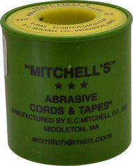 Made in USA - 0.05" Wide, 150 Grit Aluminum Oxide Abrasive Cord - 50' Long, Very Fine Grade - Benchmark Tooling