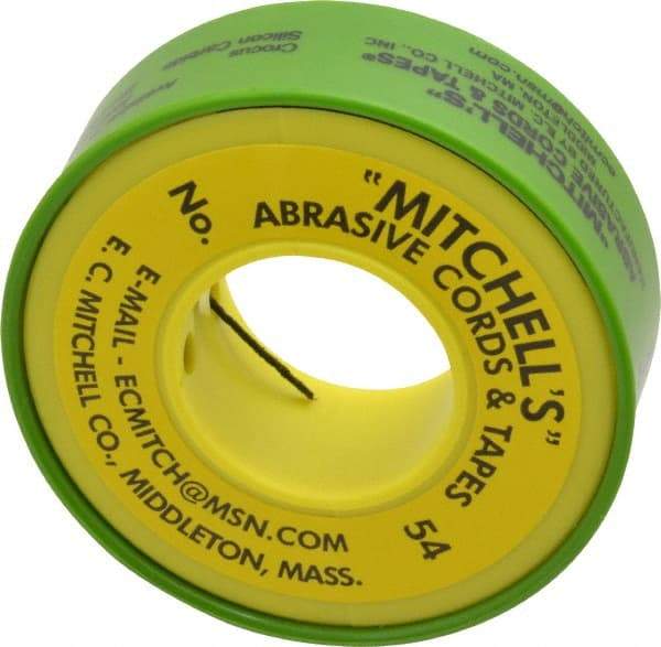 Made in USA - 0.03" Wide, 200 Grit Aluminum Oxide Abrasive Cord - 50' Long, Very Fine Grade - Benchmark Tooling