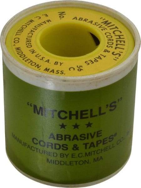 Made in USA - 3/32" Wide, 180 Grit Crocus Abrasive Tape - 50' Long, Very Fine Grade - Benchmark Tooling