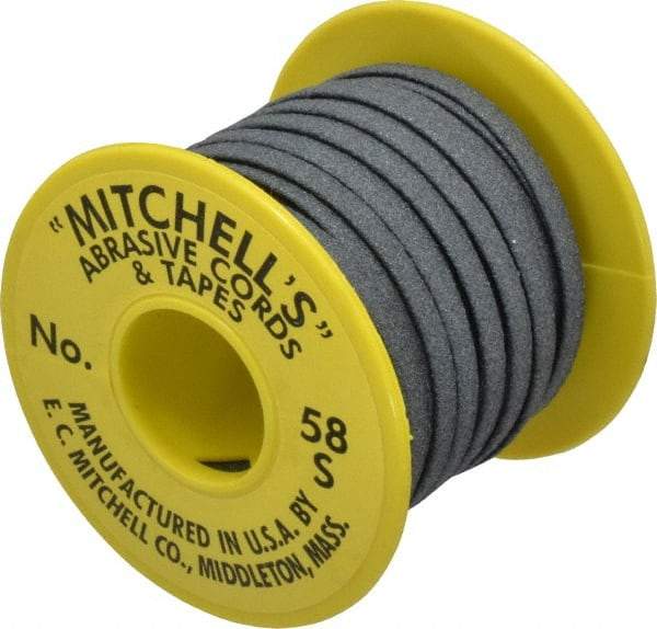 Made in USA - 3/16" Wide, 150 Grit Silicon Carbide Abrasive Tape - 50' Long, Very Fine Grade - Benchmark Tooling