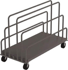 Jamco - 2,000 Lb Capacity Adjustable Sheet & Panel Truck - Steel Deck, 60" OAW, 9" Platform Height - Benchmark Tooling