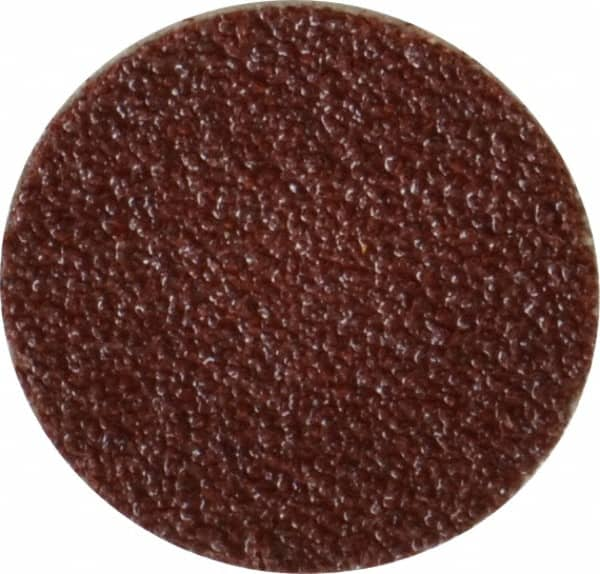 Made in USA - 3/4" Diam, 80 Grit Aluminum Oxide Adhesive PSA Disc - Medium Grade, Cloth Backing, For Low Speed Dual-Action Sanders, Random Orbital Sanders - Benchmark Tooling