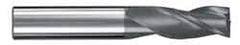 SGS - 3/4", 1-1/2" LOC, 3/4" Shank Diam, 4" OAL, 3 Flute, Solid Carbide Square End Mill - Single End, AlTiN Finish, Spiral Flute, 30° Helix, Centercutting, Right Hand Cut, Right Hand Flute, Series 5 - Benchmark Tooling