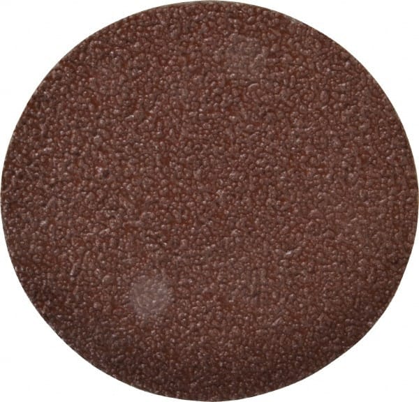 Made in USA - 5" Diam, 24 Grit Aluminum Oxide Adhesive PSA Disc - Benchmark Tooling