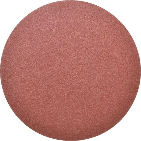 Made in USA - 8" Diam, 50 Grit Aluminum Oxide Adhesive PSA Disc - Coarse Grade, X Weighted Cloth Backing, For Low Speed Dual-Action Sanders, Random Orbital Sanders - Benchmark Tooling