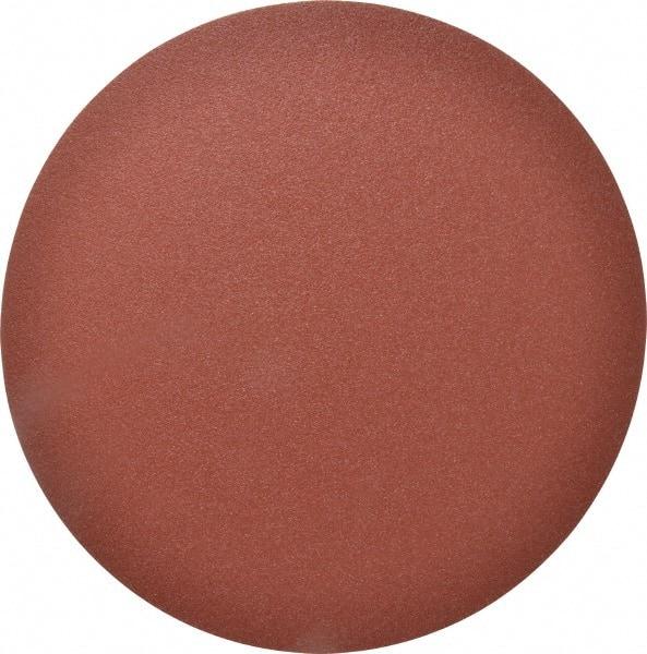 Made in USA - 12" Diam, 60 Grit Aluminum Oxide Adhesive PSA Disc - Medium Grade, X Weighted Cloth Backing, For Low Speed Dual-Action Sanders, Random Orbital Sanders - Benchmark Tooling