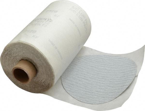 Made in USA - 5" Diam, 120 Grit Silicon Carbide Adhesive PSA Disc - Fine Grade, B Weighted Paper Backing, For Low Speed Dual-Action Sanders, Random Orbital Sanders - Benchmark Tooling