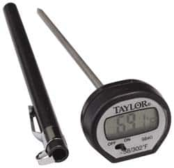 Taylor - -40 to 302°F Pocket Digital Thermometer - LCD Display, 1.5 Volts - Benchmark Tooling