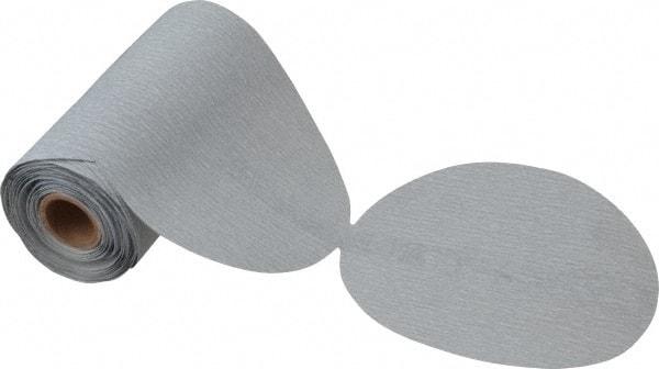 Made in USA - 6" Diam, 320 Grit Silicon Carbide Adhesive PSA Disc - Extra Fine Grade, B Weighted Paper Backing, For Low Speed Dual-Action Sanders, Random Orbital Sanders - Benchmark Tooling