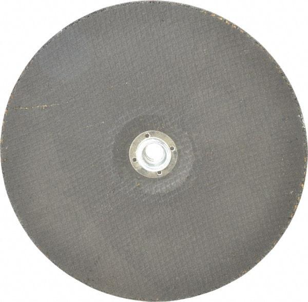 Norton - 9" Wheel Diam, 1/4" Wheel Thickness, Type 27 Depressed Center Wheel - Ceramic, 6,600 Max RPM, Compatible with Angle Grinder - Benchmark Tooling