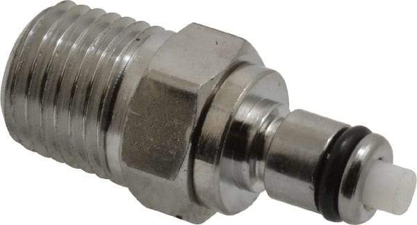 CPC Colder Products - 1/4 NPT, Chrome Plated Brass Push-to-Connect Male Connector - 250 Max psi, Tube to Male NPT Connection, Buna Nitrile O-Ring - Benchmark Tooling