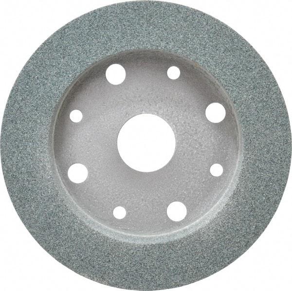 Norton - 6" Diam, 4" Hole Size, 1" Overall Thickness, 60 Grit, Type 2 Tool & Cutter Grinding Wheel - Medium Grade, Silicon Carbide, I Hardness, Vitrified Bond, 3,600 RPM - Benchmark Tooling