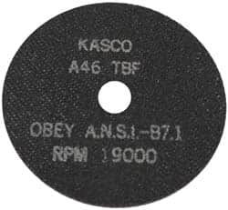 Made in USA - 7" Aluminum Oxide Cutoff Wheel - 1/16" Thick, 5/8" Arbor, 8,723 Max RPM, Use with Stationary Tools - Benchmark Tooling