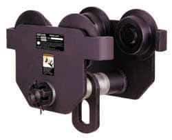 Ingersoll-Rand - 5 Ton Capacity Hand Geared Trolley - 3.93" Wheel Diam, 60" Min Radius - Benchmark Tooling