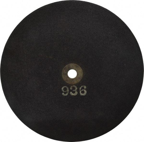 Made in USA - 10" 36 Grit Aluminum Oxide Cutoff Wheel - 3/32" Thick, 5/8" Arbor, 6,500 Max RPM, Use with Stationary Tools - Benchmark Tooling