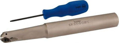 Iscar - 3/4" Cut Diam, 0.61" Max Depth of Cut, 1" Shank Diam, 8" OAL, Indexable Ball Nose End Mill - 3" Head Length, Straight Shank, BCM Toolholder, BCR D.75 Insert - Benchmark Tooling