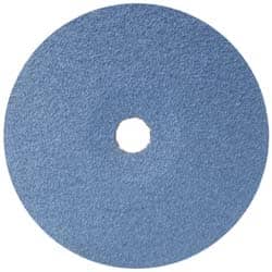 Camel Grinding Wheels - 4-1/2" Diam 7/8" Hole 24 Grit Fiber Disc - Very Coarse Grade, Zirconia Alumina, 13,300 Max RPM - Benchmark Tooling