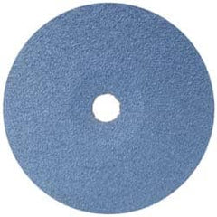 Camel Grinding Wheels - 4-1/2" Diam 7/8" Hole 24 Grit Fiber Disc - Very Coarse Grade, Zirconia Alumina, 13,300 Max RPM - Benchmark Tooling