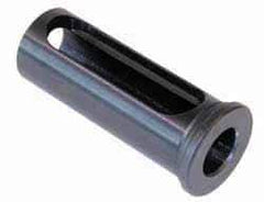 Collis Tool - 3/8" ID, 1-1/2" OD, 3-3/8" Length Under Head, Type C Lathe Tool Holder Bushing - 3/16" Head Thickness, 3" Slot Length - Exact Industrial Supply