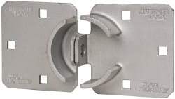 American Lock - 8-1/2" Long x 4-1/2" Wide, Door Hasp - Hardened Steel - Benchmark Tooling