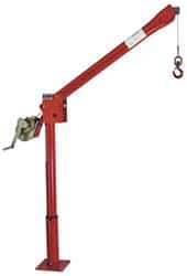 THERN - 500 Lbs. Limit Spur Gear Hand Winch - 56.41 Inch Overall Height, 12.96 Inch Base Height, Enamel Finish - Benchmark Tooling