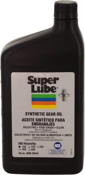 Synco Chemical - 0.25 Gal Bottle, Synthetic Gear Oil - -45°F to 450°F, ISO 150 - Benchmark Tooling