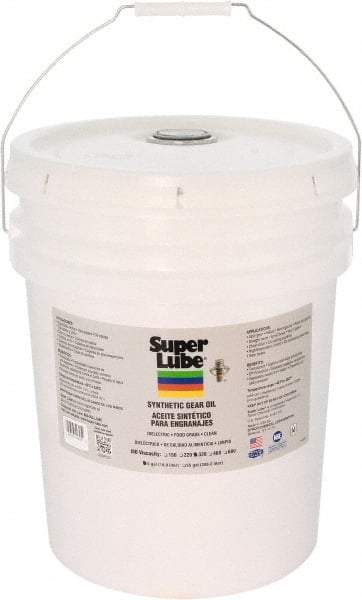 Synco Chemical - 5 Gal Pail, Synthetic Gear Oil - -45°F to 450°F, ISO 320 - Benchmark Tooling