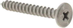 Buildex - #10 Pancake Head Phillips Sheet Metal Screw - Steel, 1" Length Under Head - Benchmark Tooling