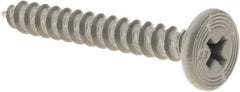 Buildex - #10 Pancake Head Phillips Sheet Metal Screw - Steel, 1-1/2" Length Under Head - Benchmark Tooling