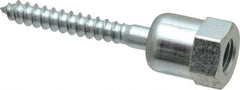 Buildex - 3/8" Zinc-Plated Steel Vertical (End Drilled) Mount Threaded Rod Anchor - 5/8" Diam x 2" Long, Swivel Head, 1,760 Lb Ultimate Pullout, For Use with Wood - Benchmark Tooling