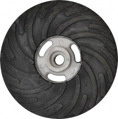 Norton - 7" Diam Locking Nut Disc Backing Pad - Hard Density, 8,600 RPM - Benchmark Tooling