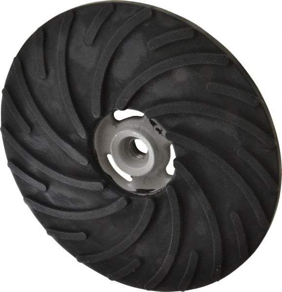 Norton - 9" Diam Locking Nut Disc Backing Pad - Medium Density, 6,600 RPM - Benchmark Tooling
