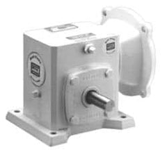 Boston Gear - 1.33 Centerline Distance, 20:1, 1/3 Input Horsepower, 197 Lbs. Max Torque, Speed Reducer - 56C NEMA - Benchmark Tooling