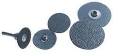 Norton - 1-1/2" Disc Diam, 50 Grit, Aluminum Oxide Quick Change Disc - Type S Attaching System, Coated, Brown, Coarse Grade, R228 Series - Benchmark Tooling