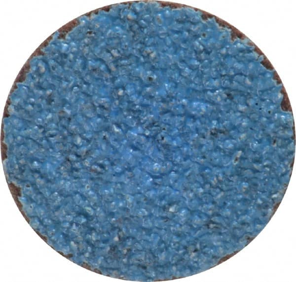 Norton - 1-1/2" Disc Diam, 36 Grit, Zirconia Alumina Quick Change Disc - Type S Attaching System, Coated, Brown, Very Coarse Grade, R821 Series - Benchmark Tooling